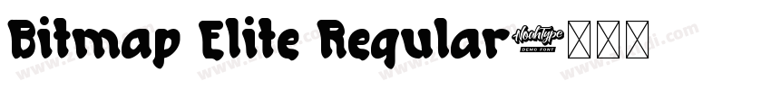 Bitmap Elite Regular字体转换